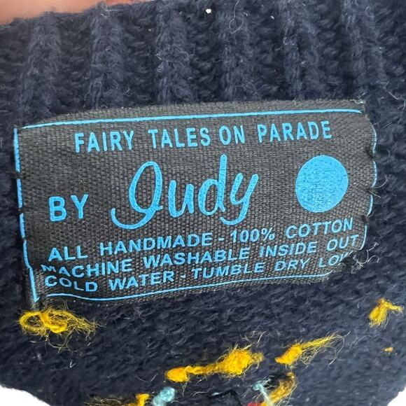 Vintage Fairy Tales on Parade 1989 Cardigan Sweater Ole Mac Donalds Farm Toddler - Picture 8 of 9